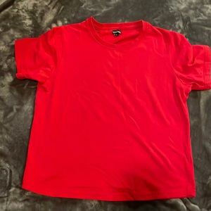 Red boo hoo baby tee